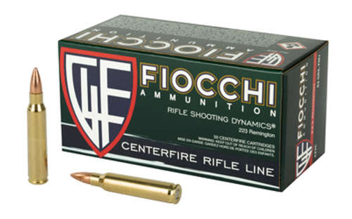 Ammunition Fiocchi Ammunition Fiocchi Rifle 223Rem FIOCCHI 223REM 62GR FMJBT 50/1000